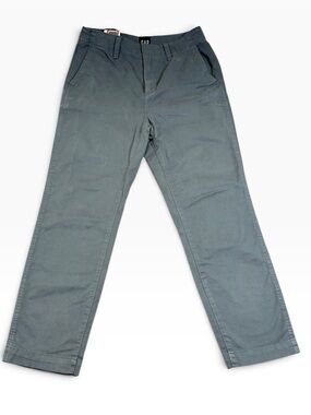 Gap Women's Size 4 Slim Ankle Pant NWT Stormy Blue Stretch Chino Pants